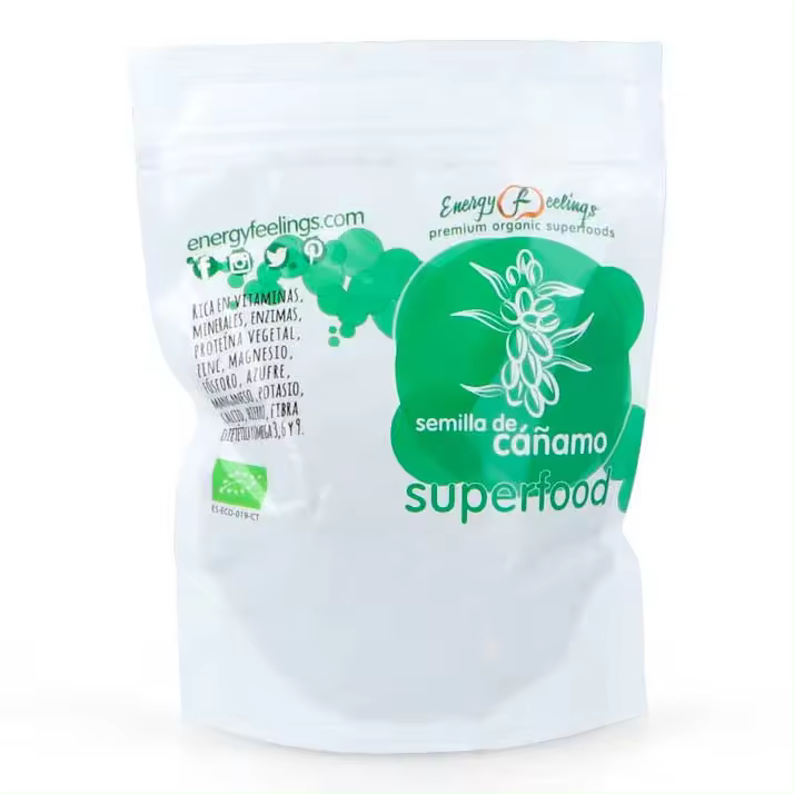 Semillas de Cañamo 200Gr Eco Energyfruit - Alta en Proteínas - 1