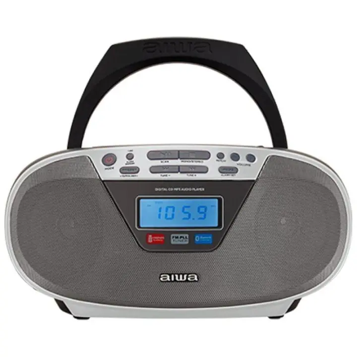 Radio CD Aiwa BoomBox BBTU-400SL/ 6W/ Plata - 1