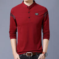 Camisa Polo De Manga Larga Para Hombre Moda Casual Algodón Transpirable Cuello Erguido Estilo Coreano Cómoda Top Striped Anti-Pilling - details 10