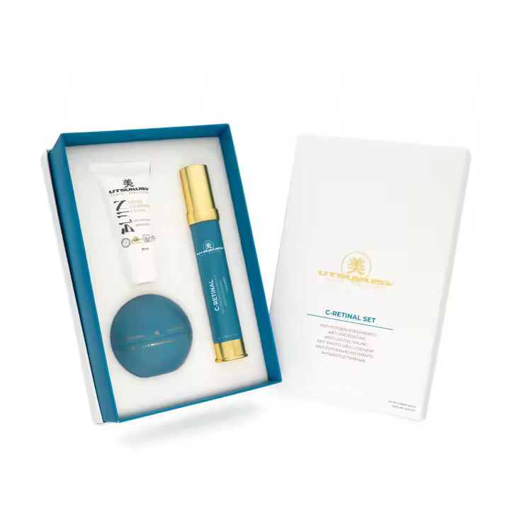 Utsukusy - Kit C-Retinal con Crema 50ml, Serum 30ml y depuradora Bijin 50ml Anti-Fotoenvejecimiento - 1