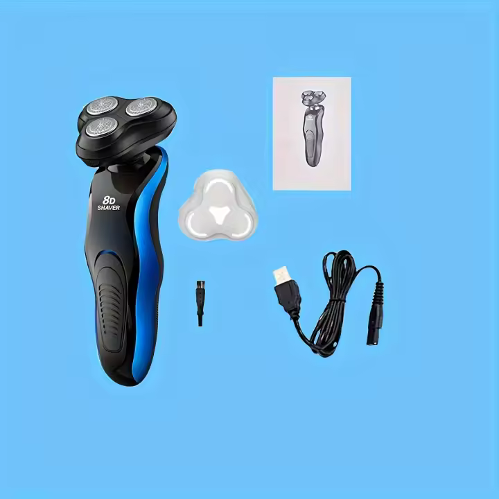Afeitadora Eléctrica Multifuncional Para Hombres Recargable USB 4 En 1 Afeitadora De Barba Lavable Corte Preciso Y Suave Tiempo De Uso 45 Minutos - 1