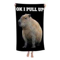 Toalla De Playa Microfibra Animal Capybara Secado Rápido Toalla De Piscina Para Viajes Yoga Absorbente Suave Y Skin-friendly Tamaño 76x182 Cm - details 7