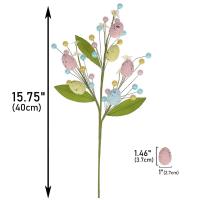 1Pc 50cm Árbol De Huevos De Pascua En Espuma Colorida Planta Artificial Para Decoración De Fiesta Y Hogar Disponible Para Vaso De Decoración - details 7