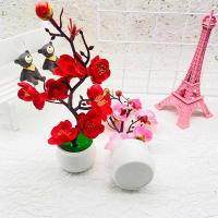 1PCS Arbolito De Bonsái Artificial En Maceta Flores Falsas Para Decoración De Hogar Y Jardín De Hoteles Plantas Simuladas Para Mesa - details 2