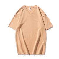 Camiseta De Algodón Para Hombre De KB Marca Nueva Con Cuello En V Manga Corta Color Sólido Camisetas De Verano Transpirables Y Wicking De Humedad - details 13