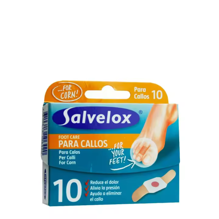 Apositos para callos salvelox 57mm x 19mm con ácido salicílico - 1