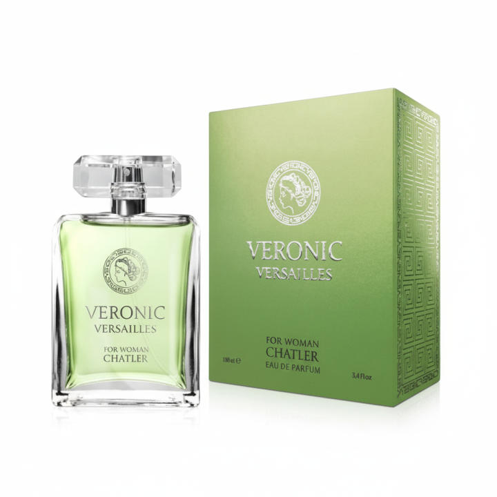 Perfume femenino Veronic Versailles Eau de Parfum, fragancia fresca y elegante con un aroma suave y refinado, ideal para el uso diario o momentos especiales. Presentado en frasco original con estuche. 🚚 Envíos a España 24/48 horas.