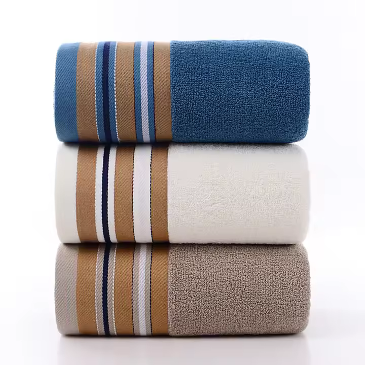 3 toallas de Baño de Algodón Gruese, alta calidad, suave, Súper absorbentes, no destiñen, multifuncionales, Hogar, Deportes, Viajes, Toalla de algodón lavar la cara hogar absorción de agua pareja femenina baño toallita pelo adulto cara toalla - 1