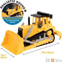 BATTAT - Bulldozer Driven - Mide 44 x 19cm - Color Amarillo y Negro - Plástico - Múltiples Movimientos - Recomendado para mayores de 3 años - details 0