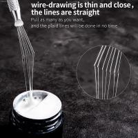 Brocha De Uñas Ultrafina De Acero Con 7 Pines Para Dibujar Líneas Finas Y Pintura 3D Con Varias Cabezas Herramienta Para Gel UV Y Artesanía De Uñas - details 1