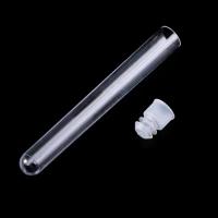 50Pcs Tubos De Prueba De Plástico Transparentes 12x100mm Con Tapa Empuñadura Para Laboratorio Escolar Suministros De Química - details 3