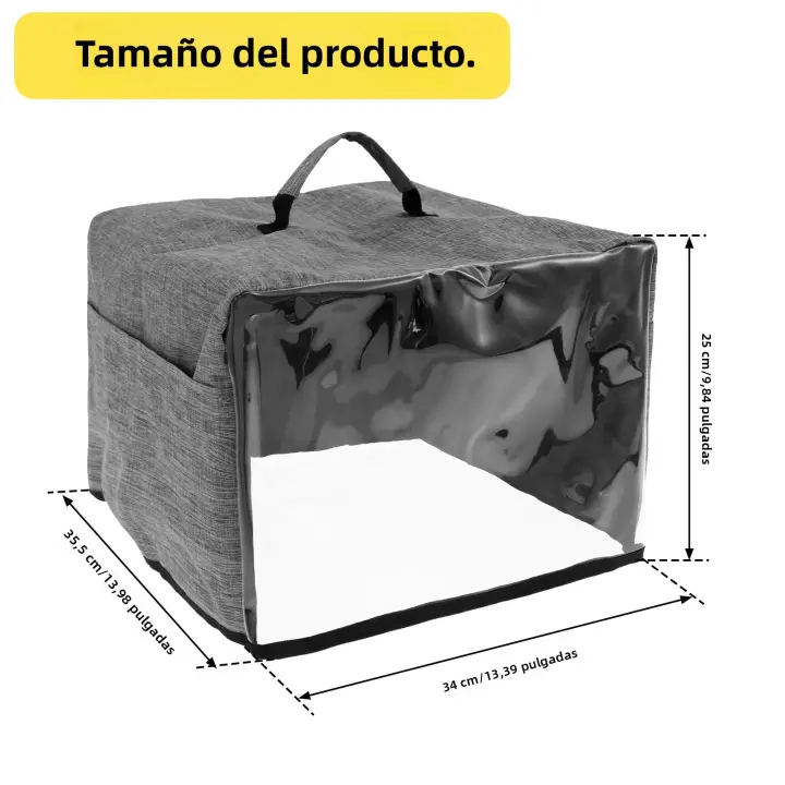 Cubierta De Polvo Para Nevera Con 4 Bolsillos Cubierta De Microondas Y Toaster Protectora Para Electrodomésticos Estilo Moderno Resistente Al Agua - 1