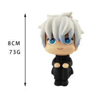 Figura De Anime Jujutsu Kaisen 9cm Itadori Yuji Gojo Satori Fushiguro Megumi Kugisaki Juguete De Decoración Para Coche PVC Regalo Kawaii Para Fans De La Serie - details 1