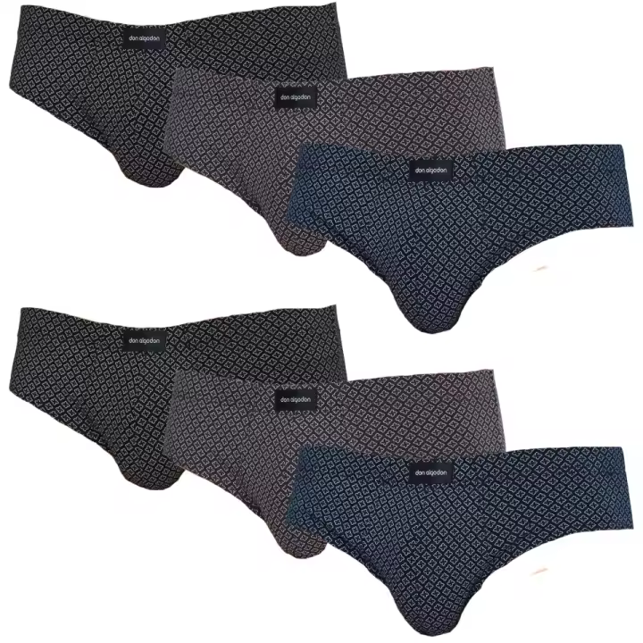 Don Algodon | Pack 6 Slips Hombre Suaves y Transpirables | 2 Unidades por Color - Diseño Moderno y Durabilidad Excepcional - 1