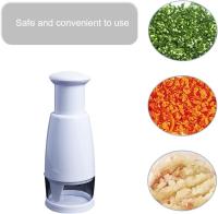 Picadora de alimentos multifunción, picadora de cebolla, picadora manual de verduras para chiles, ensaladas, cebollas, ajos, frutas, frutos secos, queso y otros alimentos - details 4