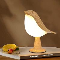 Lámpara Nocturna LED De Silicona/Madera Para Niños Con Sensor Táctil Y Cargador USB Animal Cartoon (Pájaro/Pato/Conejo) Luz De Dormir Para Habitación - details 4