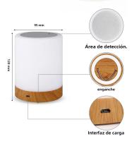 Lámpara Nocturna LED De Color Cambiante 7/13 RGB Con Control Táctil Y Dimmer Recargable Por USB Decoración De Escritorio Regalo Para Cama - details 9