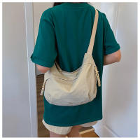 Bolso De Hombro De Gran Capacidad Estilo Casual Unisex Para Diario Comunicación Deportiva Y Tiempo Libre Material Principal Algodón Bolsa Redonda Suave Cierre De Cremallera - details 6
