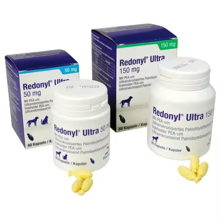 Suplemento Redonyl Ultra Dechra para Dermatosis y Pérdida de Pelo en Perros y Gatos - 60 Cápsulas - 1