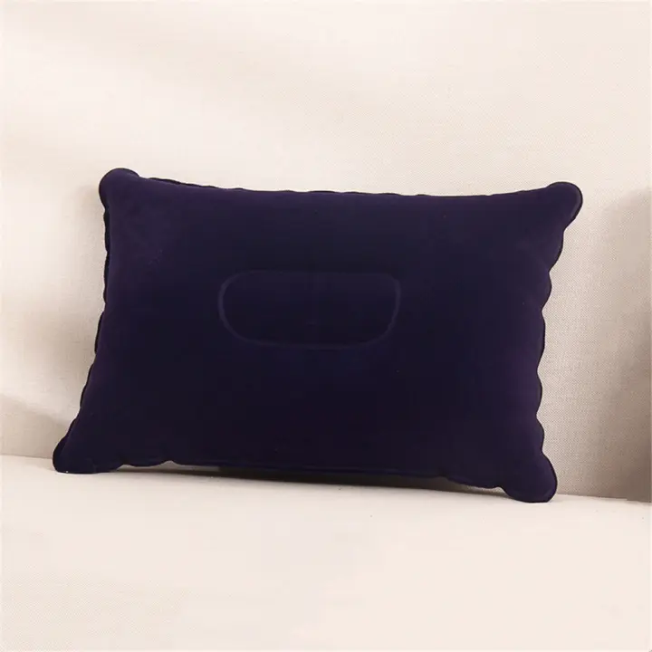 Almohada De Viaje Inflable En Forma De U Soporte Cervical Portátil Cómoda Para Dormir Inflado Al Comprimir Material De Poliéster PVC Tamaño 32x22cm 40x28cm - 1