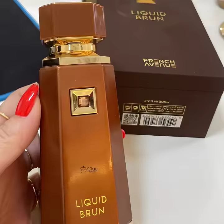 Fragrance World Liquid Brun 100ml EDP | Perfume Árabe para Hombre con Notas de Sándalo, Pimienta y Vainilla | Fragancia Amaderada Intensa de Larga Duración 12H+ | 100% Original | Ideal para Uso Diario, Noche y Regalos Elegantes,Palabras clave estratégicas - 1