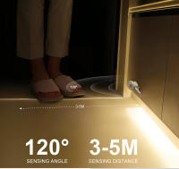 Tira De LED Sensor De Movimiento 1M-5M Luz Nocturna Impermeable Para Armario Cama Cocina Escaleras 12V Sensor De Luz Nocturna Para Dormitorio - details 3