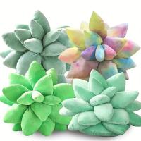 Almohada De Suculento De 25 Cm De Tamaño Plush Creativa Rellena Para Decoración De Hogar Regalos De Cumpleaños Para Niños Regalo De Navidad - details 1