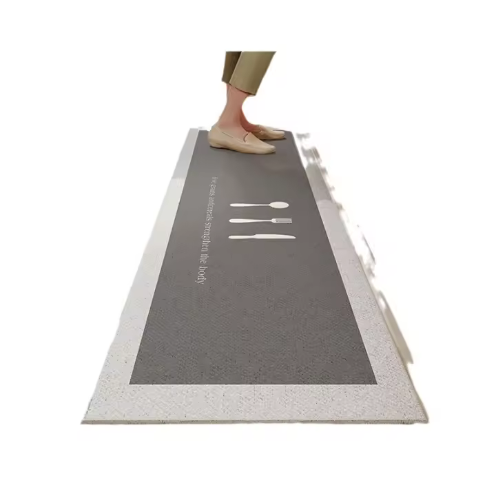 VIKAMA Alfombra De Cocina De Velours Cristal Resistente a La Suciedad Y Antideslizante Puede Ser Cortada a Medida Alfombra De Pies Para El Hogar - 1