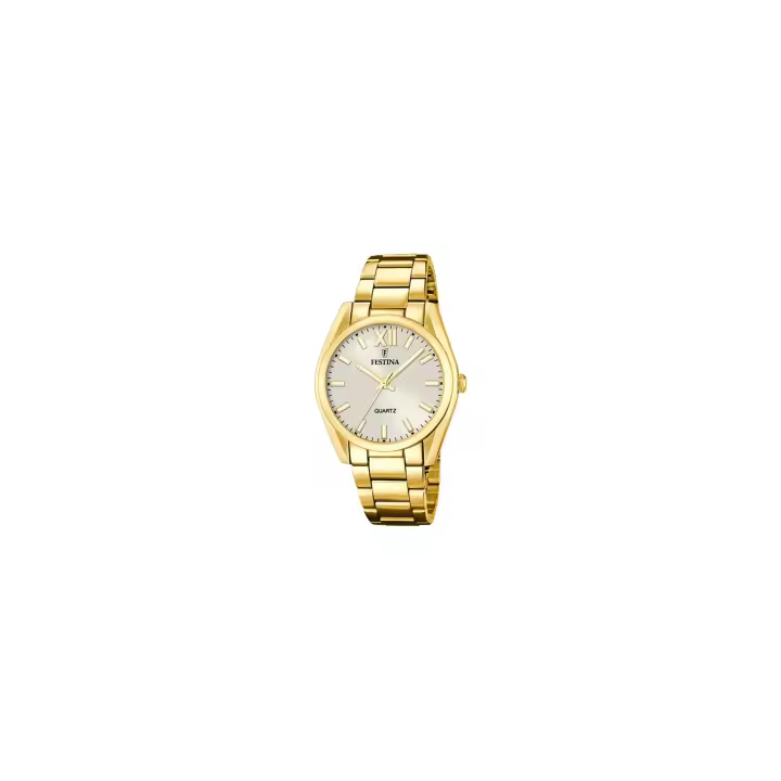 Reloj Festina Mujer Boyfriend Acero Inoxidable Dorado Resistente Al Agua - 1