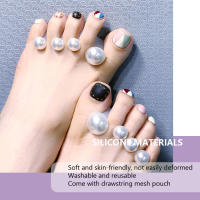 8Pcs Separadores De Dedos Para Pintura De Uñas De Silicona Suave Para Pedicura Conjunto De Espaciadores Para Pies - details 2