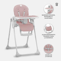 Asalvo Trona Arzak – Trona para Bebé Ligera y Plegable con Altura Regulable, Respaldo Reclinable y Bandeja Extraíble - details 2