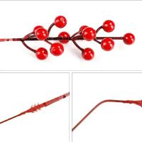 50/5 Pcs Ramas De Bayas Rojas Artificiales 12 Cabezas Decoración De Navidad Falsa Planta Holly Bayas Bouquet DIY Wreath Árbol De Navidad - details 15