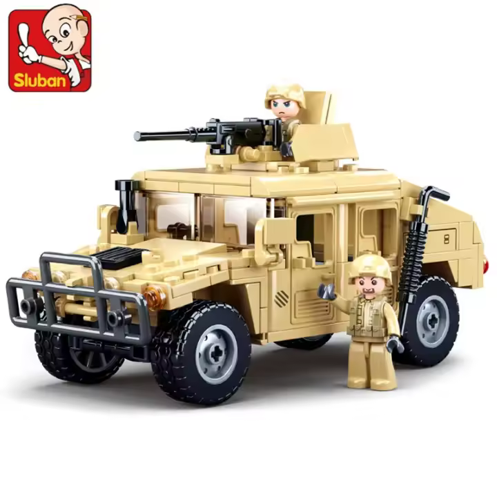 Bloques De Construcción De Vehículo De Asalto H2 WW2 Military SWAT 265PCS Juguetes DIY Para Niños Modelos De Armadura De Soldado Para Regalos - 1