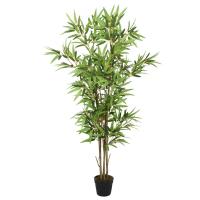 vidaXL Árbol de Bambú Artificial con Hojas Planta Falsa en Maceta Dimensiones 14 x 80 cm (368 hojas),  16 x 120 cm (552 hojas),  16 x 150 cm (828 hojas) y mas - details 6