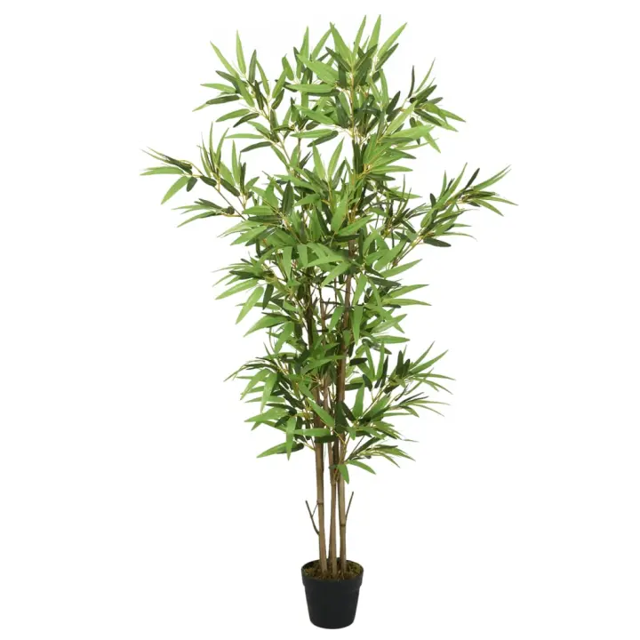 Árbol de Bambú artificial con 828 Hojas Verdes 150 cm - 1