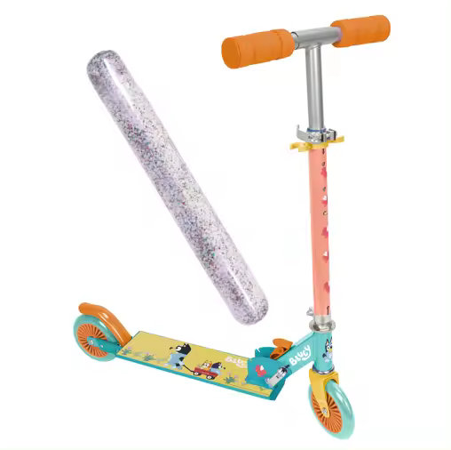 Patinete infantil de 2 Ruedas con  diseño de Unicorn en tonos suaves (3691 - 00000) Scooter Plegable, con puños ergonómicos y base antideslizante. Divertido y Ligero. Calidad al mejor precio. Seguridad según normativa CE. +3 años - 1