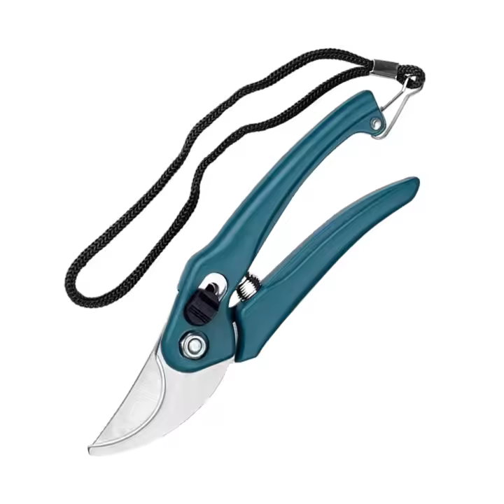 Tijeras De Jardín Con Cuerda Antipérdida Para Cortar Ramas Y Brotes Florales Menores a 2.5cm Herramienta De Podar Metálica Con Agarre Antideslizante - 1