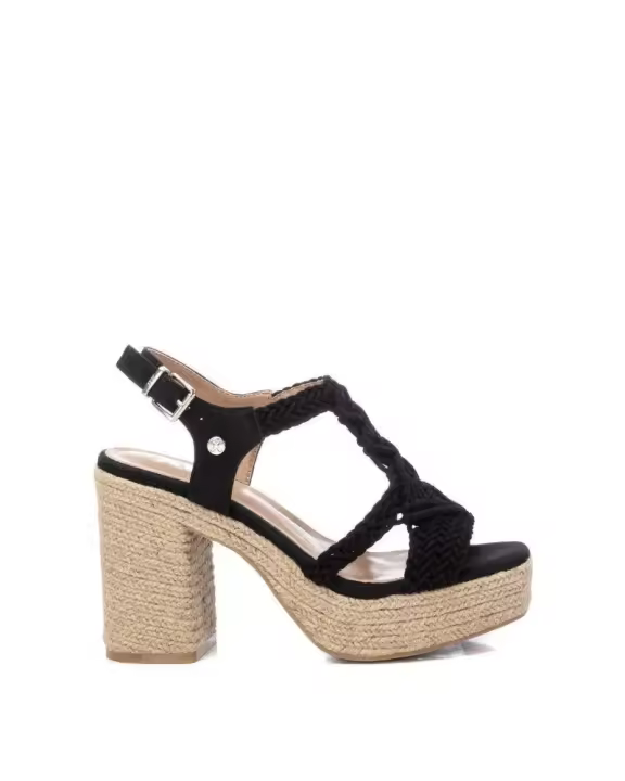 XTI 142839 Sandalias Abiertas Alpargatas Mujer Negro - 1