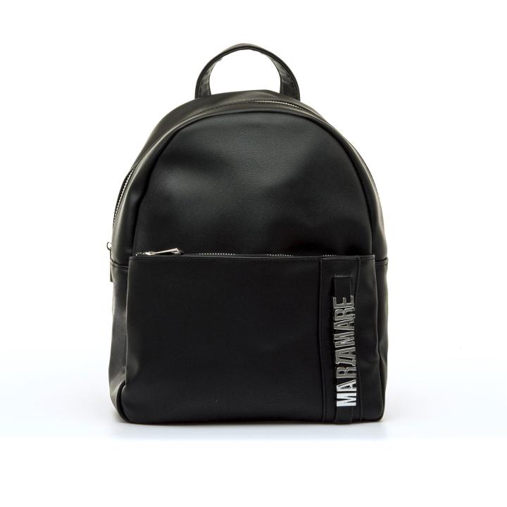 Women's black llama backpacks with zipper closure