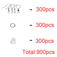 Kit De 900 Piezas De Oídos En Acero Inoxidable Para Joyería Herrajes Para Pendientes Y Anillos Abiertos Accesorios Para DIY - details 1