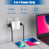 Enchufe Eléctrico Con 2 USB Y Luz Nocturna 3680W Plugs 250V Cubo De Pared Con 2 Salidas Adaptador De Enchufe Múltiple - details 0