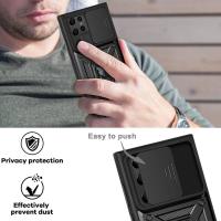 Samsung S22 Ultra Armor Hybrid Metal Ring Camera Slider - Black Black - details 3