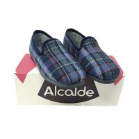 Zapatilla clásica de cuadros para hombre, marca ALCALDE - Comodidad en casa. - details 0