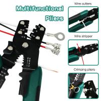 Alicates De Terminales Eléctricos Mini Multifuncionales Con Desenredo Y Corte Herramienta De Encogido Manual Para Varias Conexiones - details 2