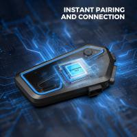 GEARELEC GX10 Intercomunicador Bluetooth Para Motocicleta Casco Headset 10 Conductores Sin Cable BT Interfono De Motocicleta Compartir Música - details 14
