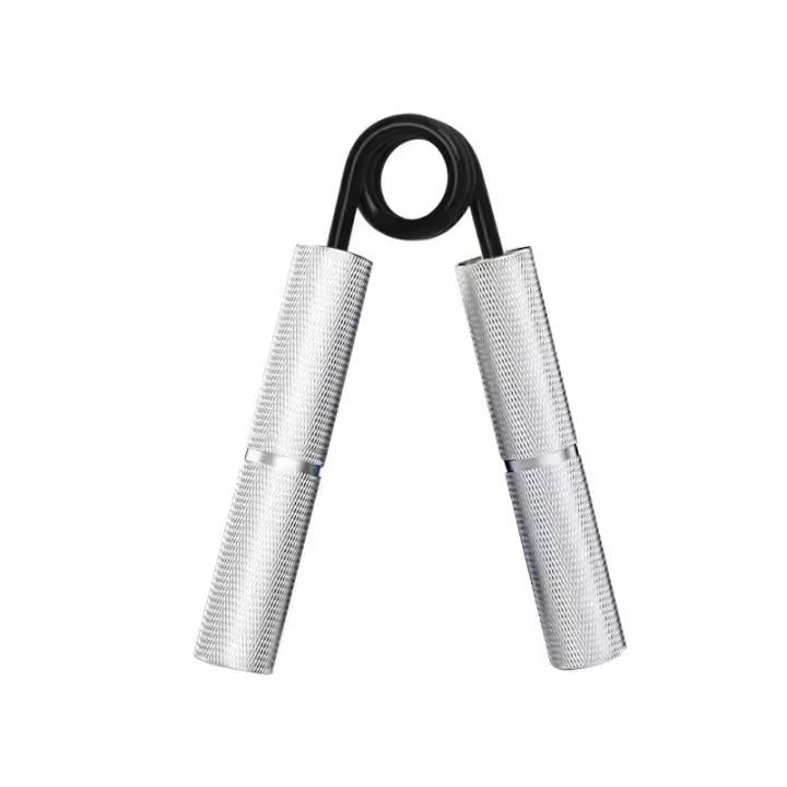Fortalecedor de agarre de mano y muñeca, resistencia de 50 Libras, ejercitador de metal para Manos, antebragos y hechos, Maple inoxidable Plisado - 1