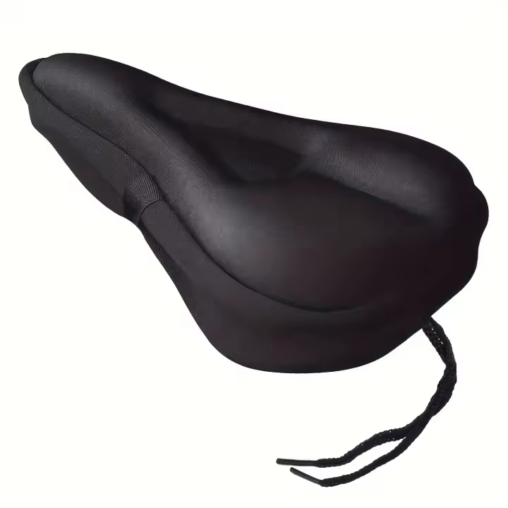 Almohadilla De Sillín De Bicicleta Gel Comodidad Adicional Para Hombres Y Mujeres Cubierta De Sillín Plegable Extra Suave Para Mountain Y Road Bicicletas - 1