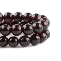 Piedras Gemas Naturales Rubí Rojo Oscuro Redondas Para Creación De Joyería Pulseras Collares Accesorios DIY 4/6/8/10/12mm - details 4