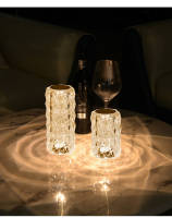 Lámpara De Ambiente LED Cristal Recargable USB Para Decoración De Habitación Fiesta Cena Dormitorio Luz Nocturna - details 6