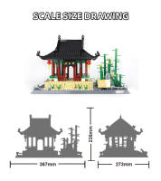 Bloques De Construcción Pequeños WG5236 Serie Arquitectura Histórica Chino Zuiwengting Juguete De Montaje Para Niños Regalo Para Niños De Edad Varía Material ABS - details 11